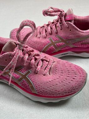 ASICS WMNS Gel-Nimbus 24 LE Running Shoes Cotton Candy Rose Gold US8 UK6 F130422